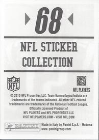2010 Panini NFL Sticker Collection #68 Jerod Mayo Back