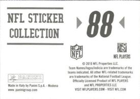 2010 Panini NFL Sticker Collection #88 Baltimore Ravens Logo Back