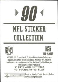 2010 Panini NFL Sticker Collection #90 Ray Rice Back