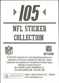 2010 Panini NFL Sticker Collection #105 Carson Palmer Back