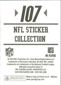 2010 Panini NFL Sticker Collection #107 Bernard Scott Back