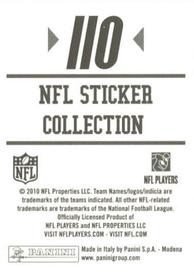 2010 Panini NFL Sticker Collection #110 Jordan Shipley Back