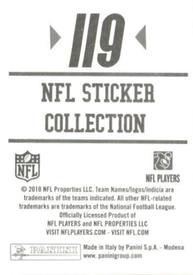 2010 Panini NFL Sticker Collection #119 Chad Ochocinco Back