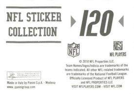 2010 Panini NFL Sticker Collection #120 Cleveland Browns Logo Back