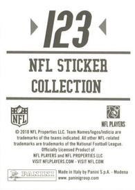 2010 Panini NFL Sticker Collection #123 Montario Hardesty Back
