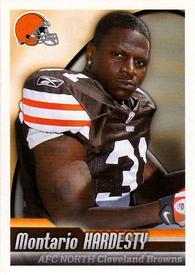 2010 Panini NFL Sticker Collection #123 Montario Hardesty Front
