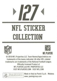 2010 Panini NFL Sticker Collection #127 Joe Thomas Back