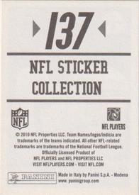 2010 Panini NFL Sticker Collection #137 Ben Roethlisberger Back