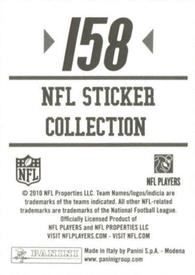 2010 Panini NFL Sticker Collection #158 Owen Daniels Back