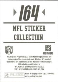 2010 Panini NFL Sticker Collection #164 Bernard Pollard Back