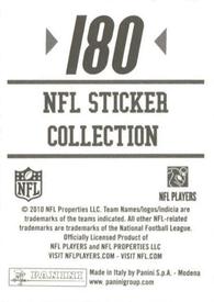 2010 Panini NFL Sticker Collection #180 Antoine Bethea Back