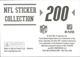 2010 Panini NFL Sticker Collection #200 Tennessee Titans Logo Back