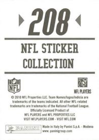2010 Panini NFL Sticker Collection #208 Stephen Tulloch Back