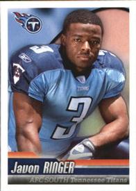 2010 Panini NFL Sticker Collection #212 Javon Ringer Front