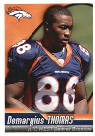 2010 Panini NFL Sticker Collection #222 Demaryius Thomas Front