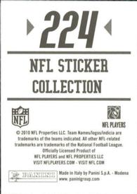 2010 Panini NFL Sticker Collection #224 Tim Tebow Back