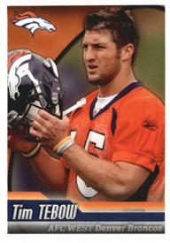 2010 Panini NFL Sticker Collection #224 Tim Tebow Front