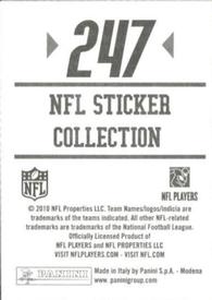 2010 Panini NFL Sticker Collection #247 Dwayne Bowe Back