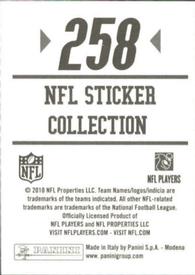 2010 Panini NFL Sticker Collection #258 Nnamdi Asomugha Back