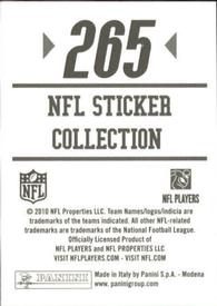 2010 Panini NFL Sticker Collection #265 Philip Rivers Back