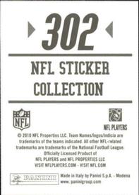 2010 Panini NFL Sticker Collection #302 Hakeem Nicks Back