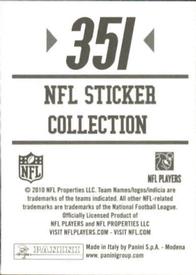 2010 Panini NFL Sticker Collection #351 Greg Olsen Back