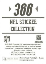 2010 Panini NFL Sticker Collection #366 Brandon Pettigrew Back