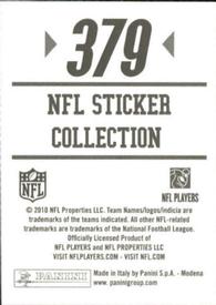 2010 Panini NFL Sticker Collection #379 Brandon Jackson Back