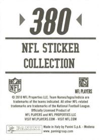 2010 Panini NFL Sticker Collection #380 Greg Jennings Back
