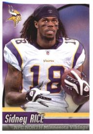 2010 Panini NFL Sticker Collection #397 Sidney Rice Front