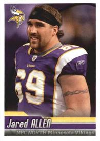 2010 Panini NFL Sticker Collection #400 Jared Allen Front