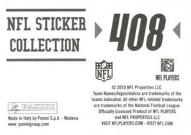 2010 Panini NFL Sticker Collection #408 Atlanta Falcons Logo Back