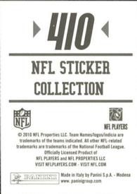 2010 Panini NFL Sticker Collection #410 Michael Turner Back