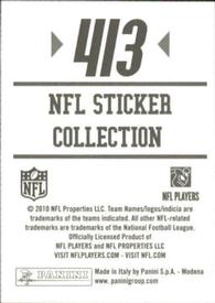 2010 Panini NFL Sticker Collection #413 Jerious Norwood Back