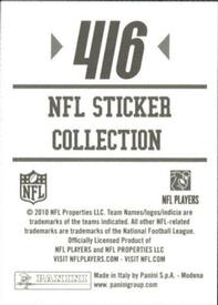 2010 Panini NFL Sticker Collection #416 Curtis Lofton Back