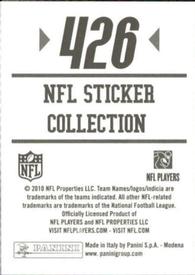 2010 Panini NFL Sticker Collection #426 DeAngelo Williams Back