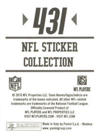 2010 Panini NFL Sticker Collection #431 Brandon LaFell Back