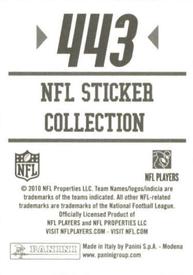 2010 Panini NFL Sticker Collection #443 Reggie Bush Back