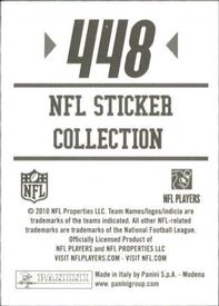 2010 Panini NFL Sticker Collection #448 Garrett Hartley Back