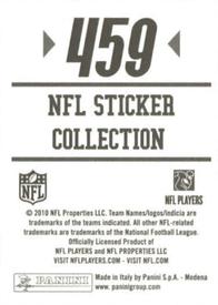2010 Panini NFL Sticker Collection #459 Derrick Ward Back