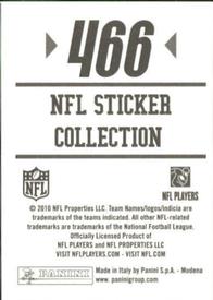 2010 Panini NFL Sticker Collection #466 Barrett Ruud Back