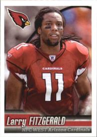 2010 Panini NFL Sticker Collection #474 Larry Fitzgerald Front