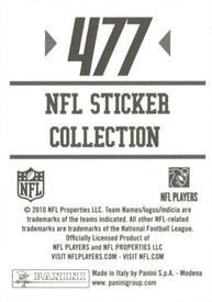 2010 Panini NFL Sticker Collection #477 Tim Hightower Back