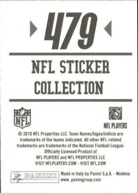 2010 Panini NFL Sticker Collection #479 Andre Roberts Back