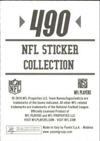 2010 Panini NFL Sticker Collection #490 Frank Gore Back
