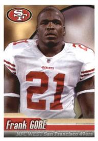 2010 Panini NFL Sticker Collection #490 Frank Gore Front