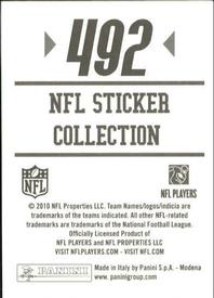 2010 Panini NFL Sticker Collection #492 Michael Crabtree Back