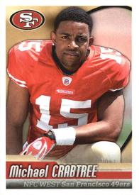 2010 Panini NFL Sticker Collection #492 Michael Crabtree Front