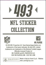 2010 Panini NFL Sticker Collection #493 Josh Morgan Back