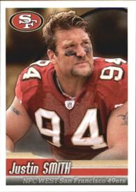2010 Panini NFL Sticker Collection #498 Justin Smith Front